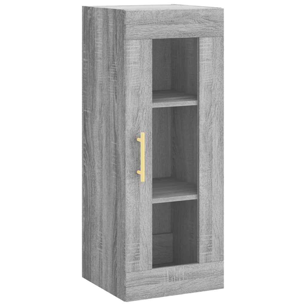 Buffet haut Sonoma gris 34,5x34x180 cm Bois d'ingénierie - XIOS