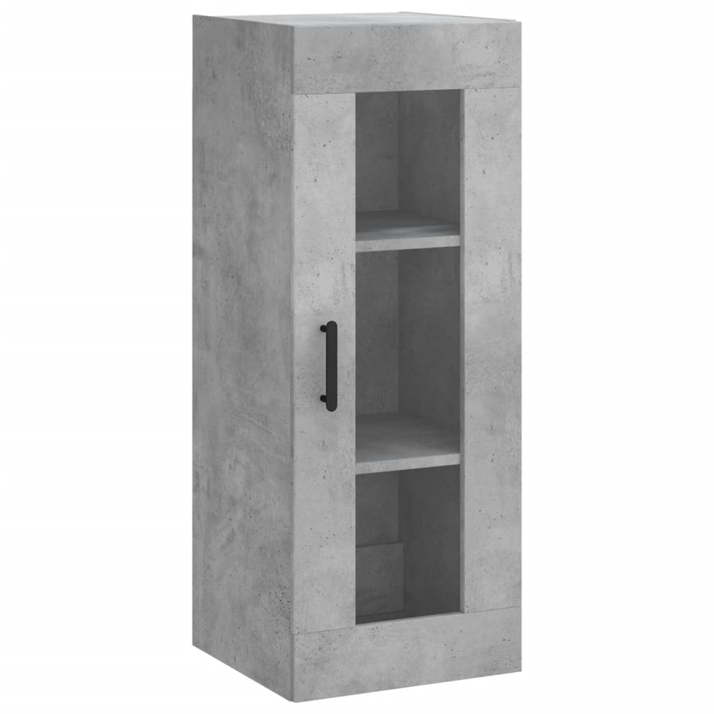 Buffet haut Gris béton 34,5x34x180 cm Bois d'ingénierie - XIOS