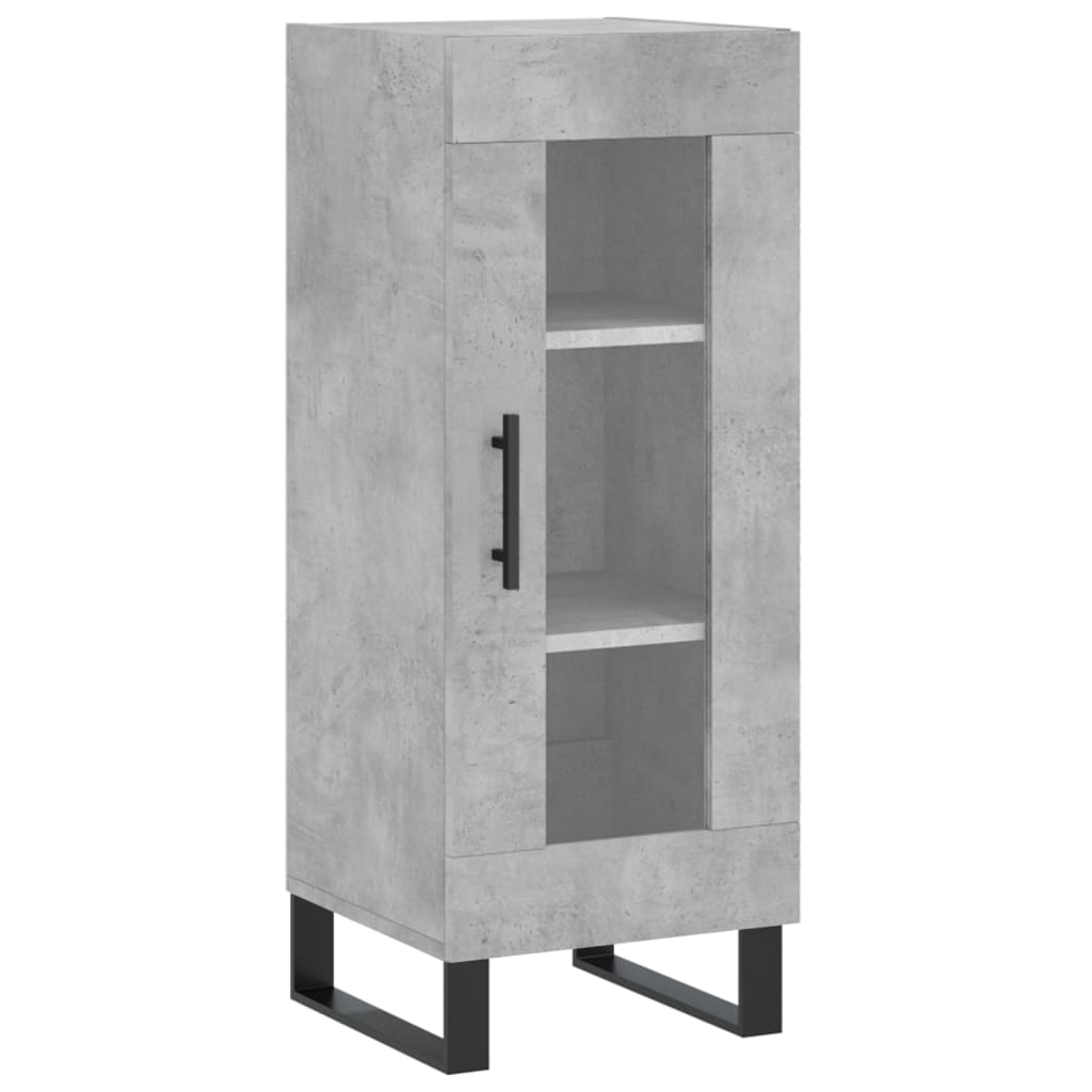 Buffet haut Gris béton 34,5x34x180 cm Bois d'ingénierie - XIOS