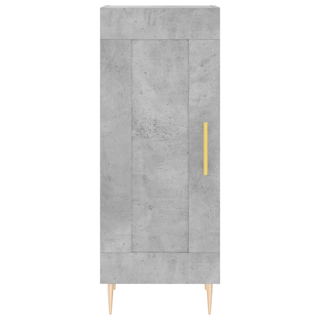 Buffet haut Gris béton 34,5x34x180 cm Bois d'ingénierie - XIOS