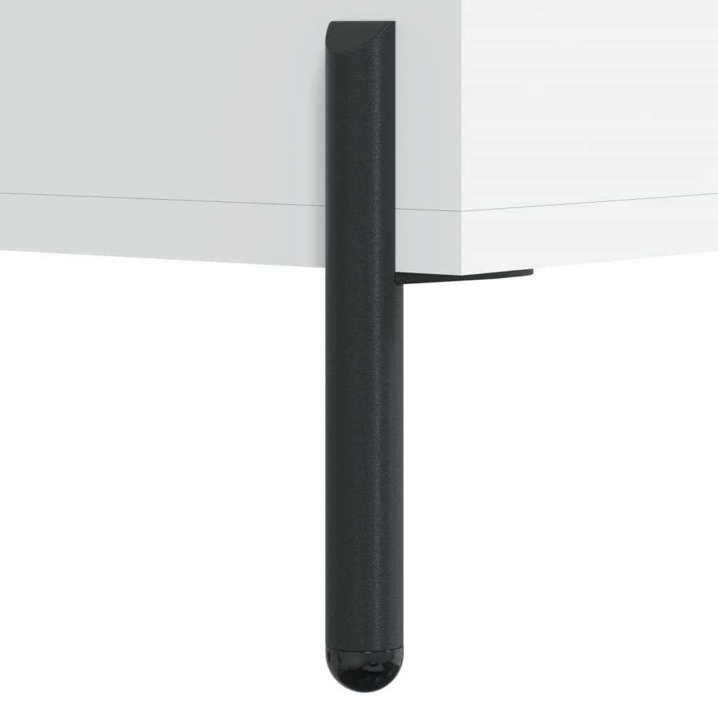 Buffet haut Blanc 34,5x34x180 cm Bois d'ingénierie - XIOS