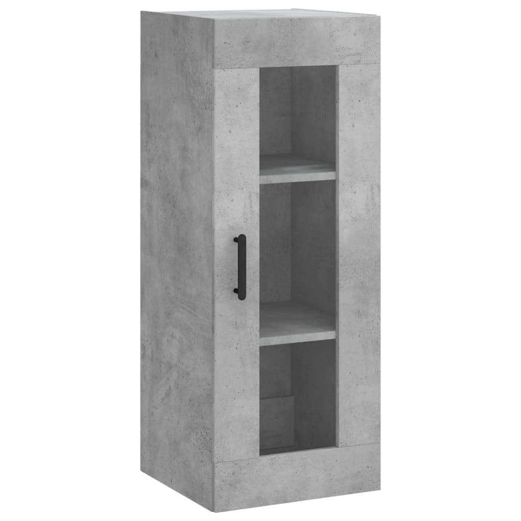 Buffet haut Gris béton 34,5x34x180 cm Bois d'ingénierie - XIOS