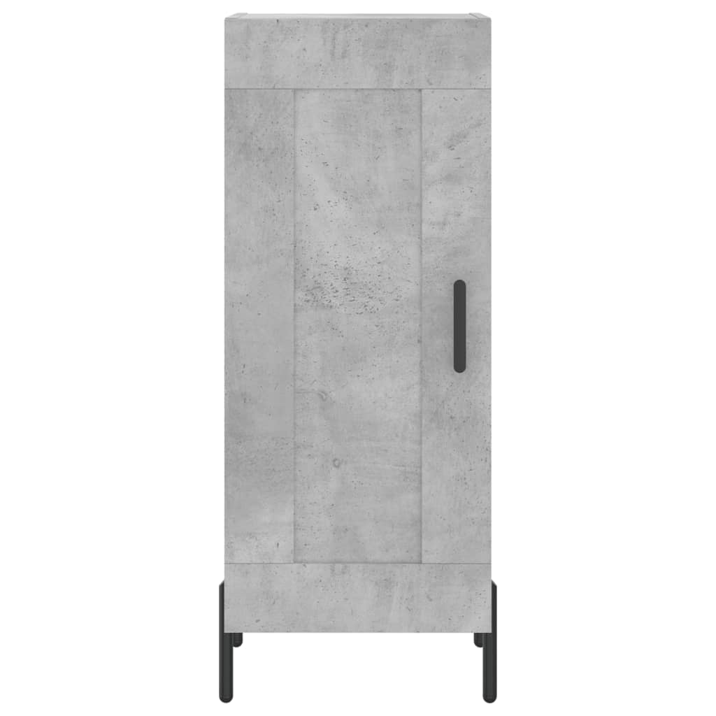 Buffet haut Gris béton 34,5x34x180 cm Bois d'ingénierie - XIOS