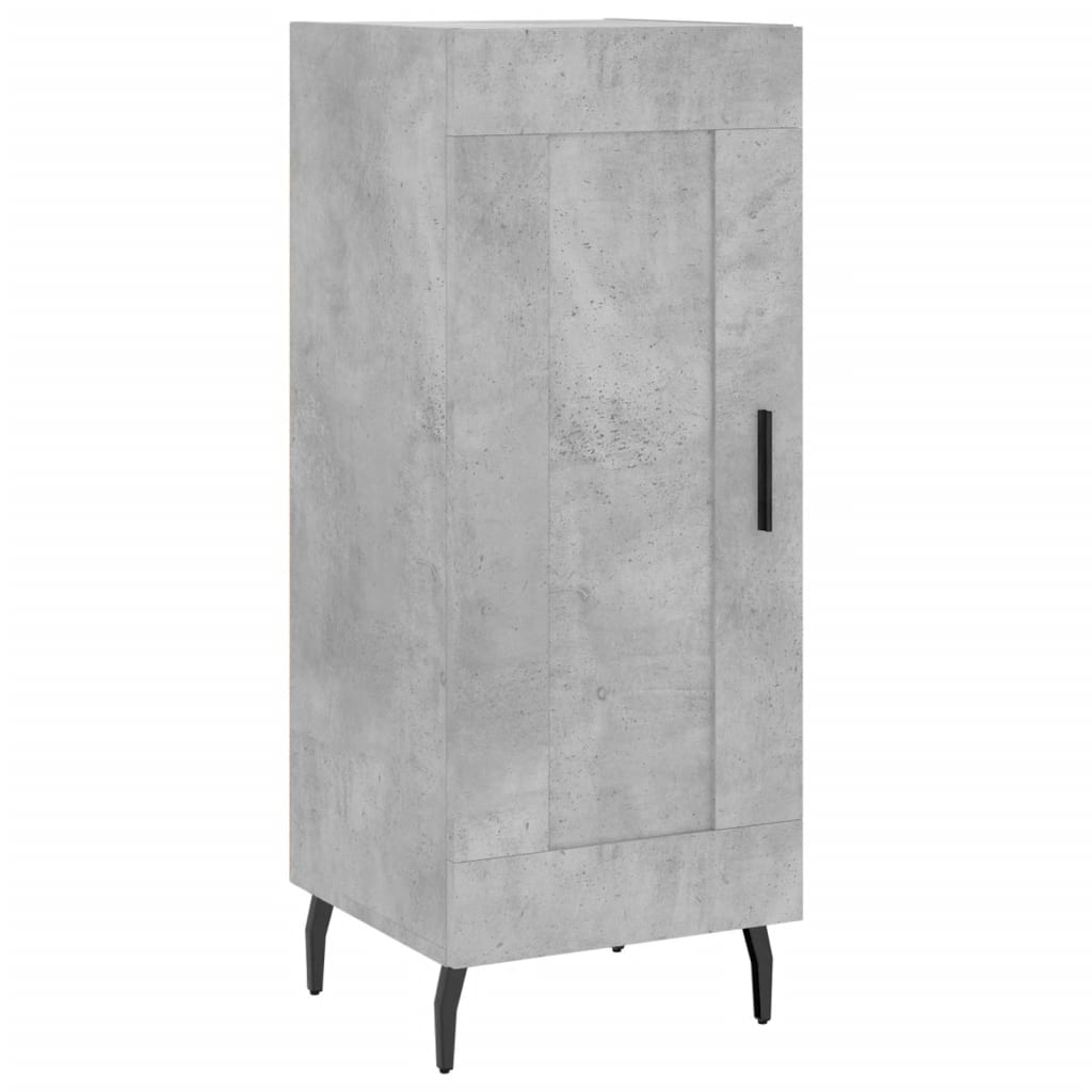 Buffet haut Gris béton 34,5x34x180 cm Bois d'ingénierie - XIOS