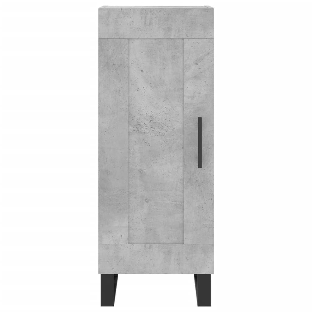 Buffet haut Gris béton 34,5x34x180 cm Bois d'ingénierie - XIOS
