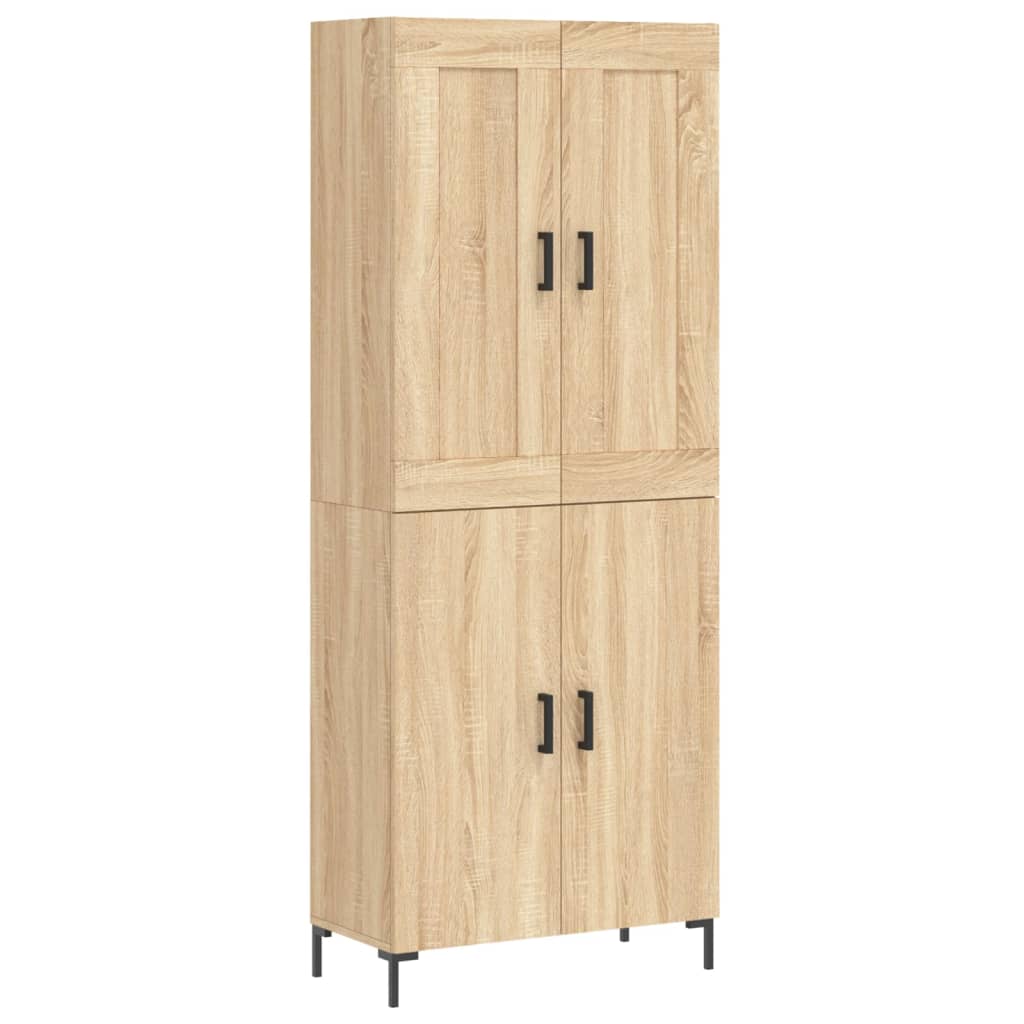 Buffet haut Chêne sonoma 69,5x34x180 cm Bois d'ingénierie - XIOS