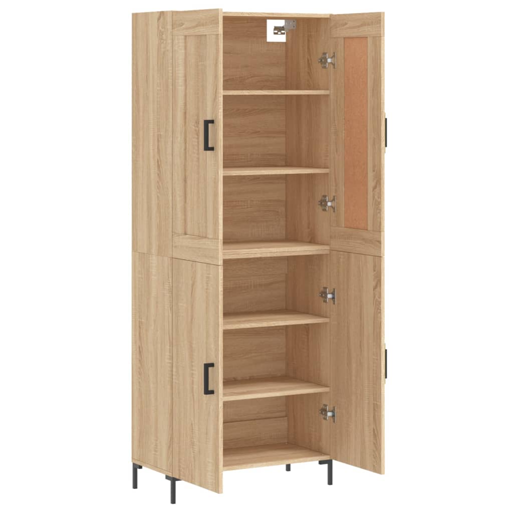 Buffet haut Chêne sonoma 69,5x34x180 cm Bois d'ingénierie - XIOS