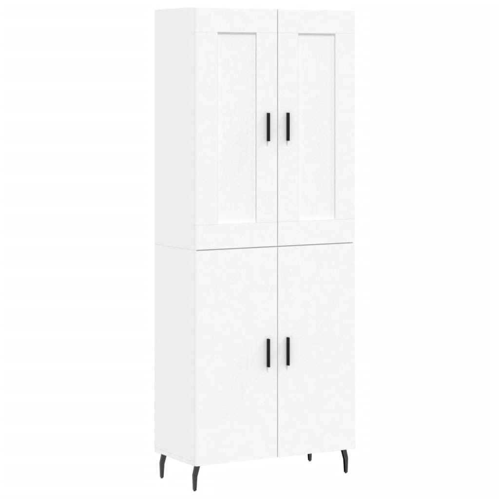 Buffet haut Blanc 69,5x34x180 cm Bois d'ingénierie - XIOS