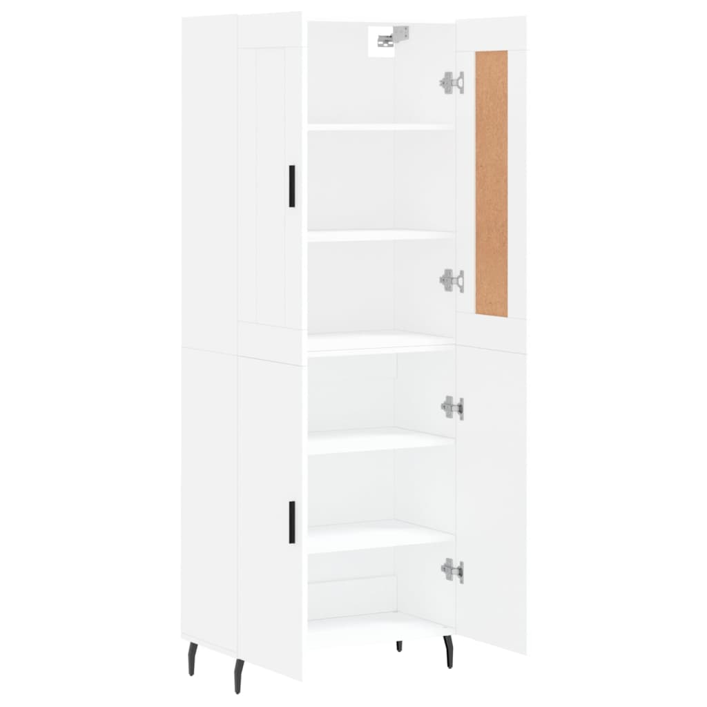 Buffet haut Blanc 69,5x34x180 cm Bois d'ingénierie - XIOS