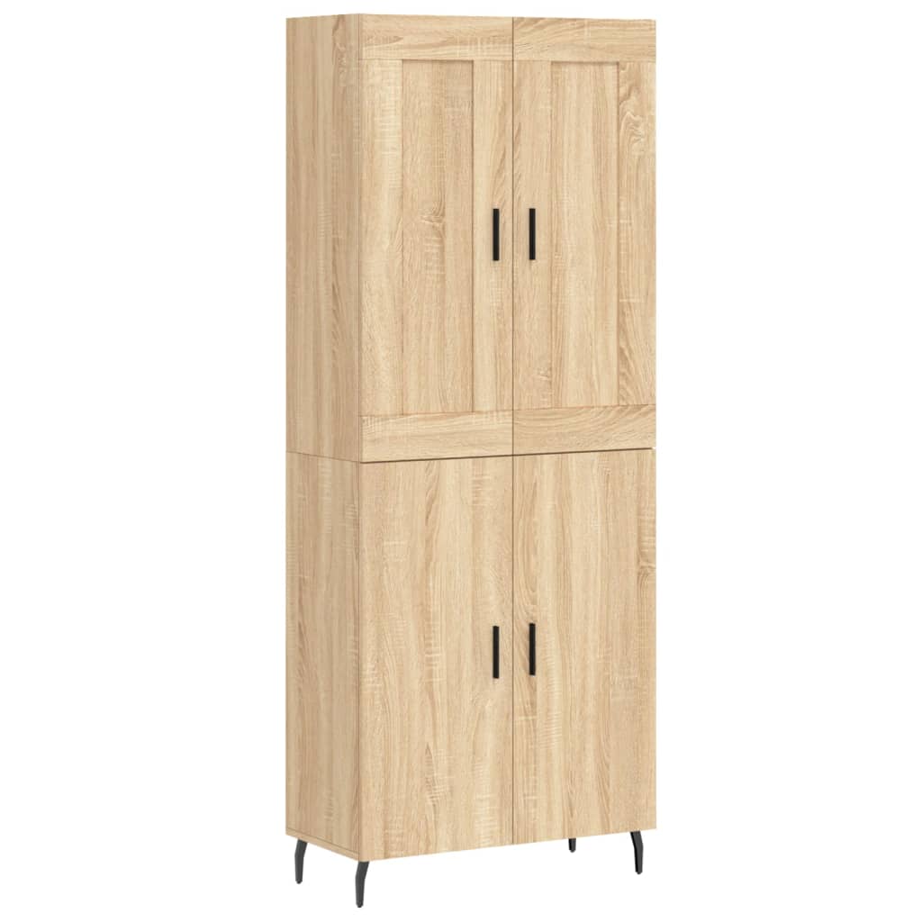 Buffet haut Chêne sonoma 69,5x34x180 cm Bois d'ingénierie - XIOS