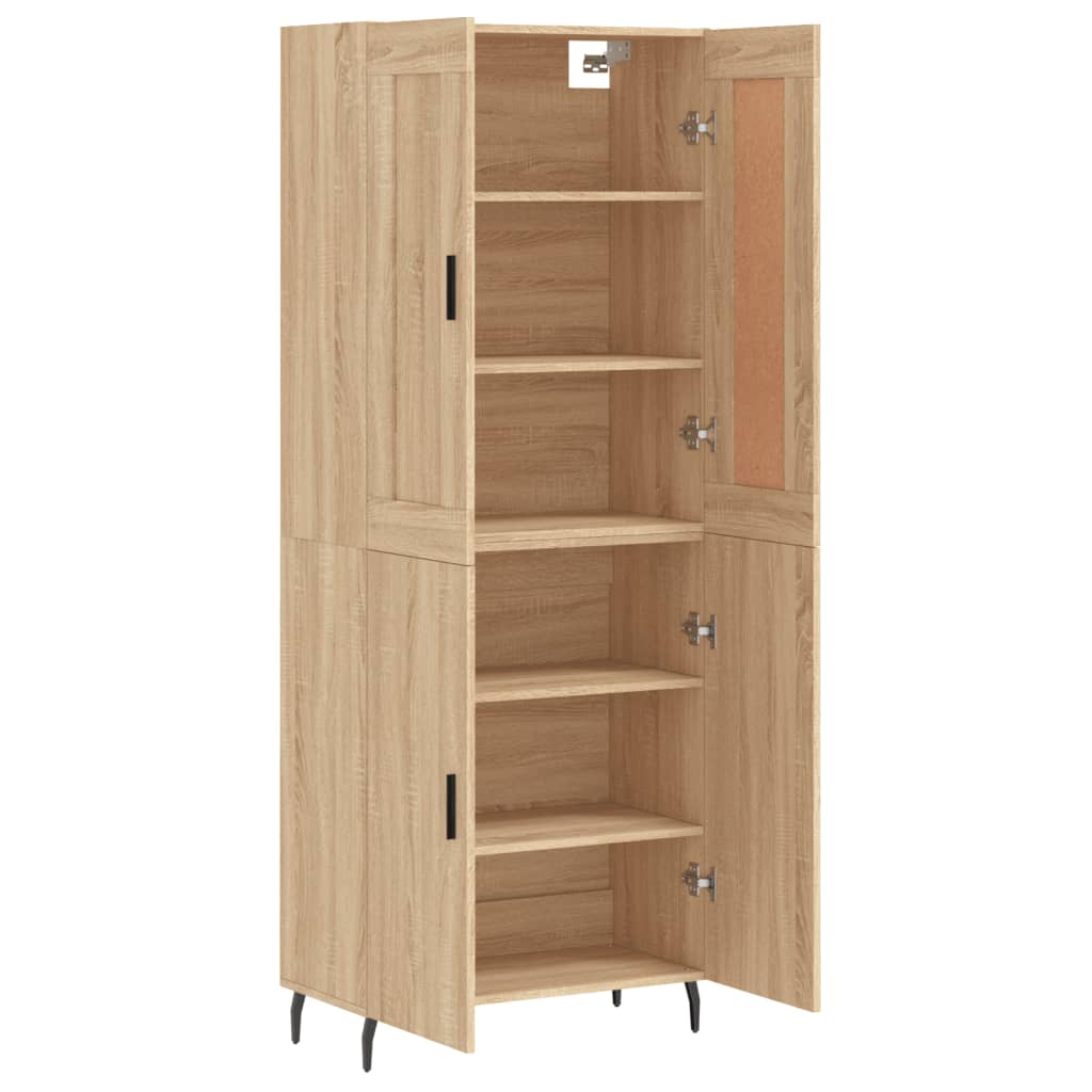 Buffet haut Chêne sonoma 69,5x34x180 cm Bois d'ingénierie - XIOS