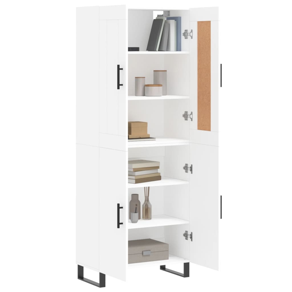Buffet haut Blanc 69,5x34x180 cm Bois d'ingénierie - XIOS