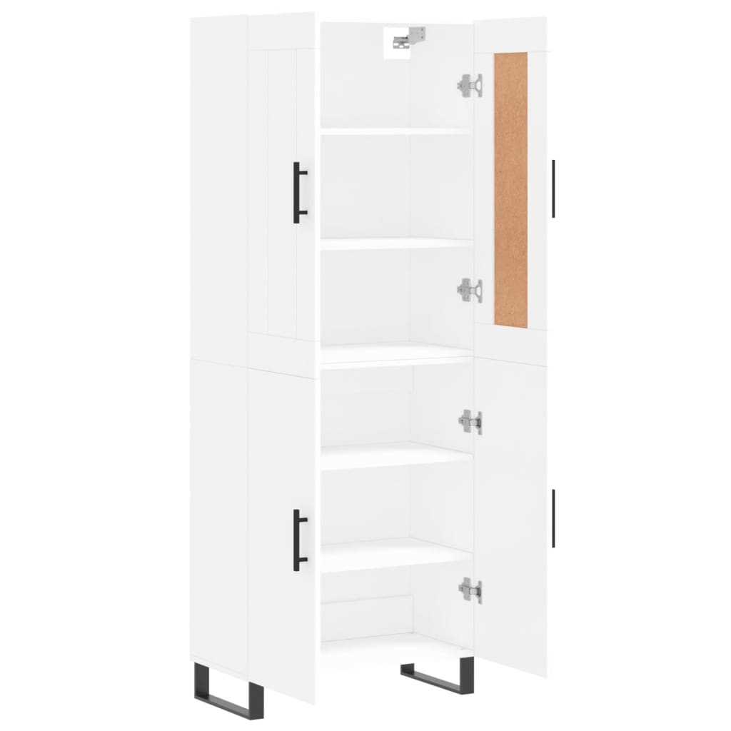 Buffet haut Blanc 69,5x34x180 cm Bois d'ingénierie - XIOS