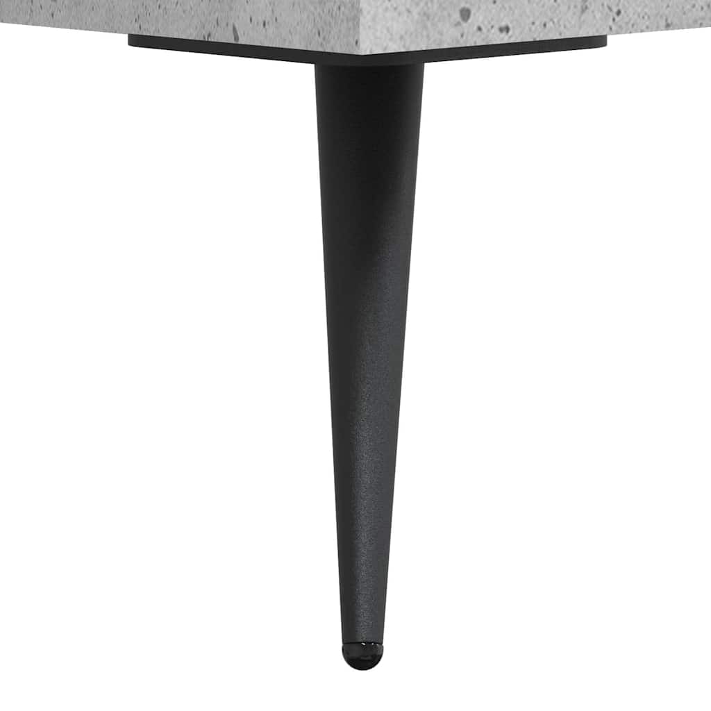 Buffet haut Gris béton 69,5x34x180 cm Bois d'ingénierie - XIOS