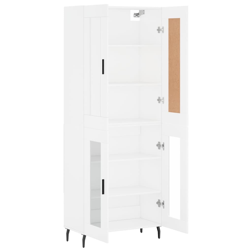 Buffet haut Blanc 69,5x34x180 cm Bois d'ingénierie - XIOS