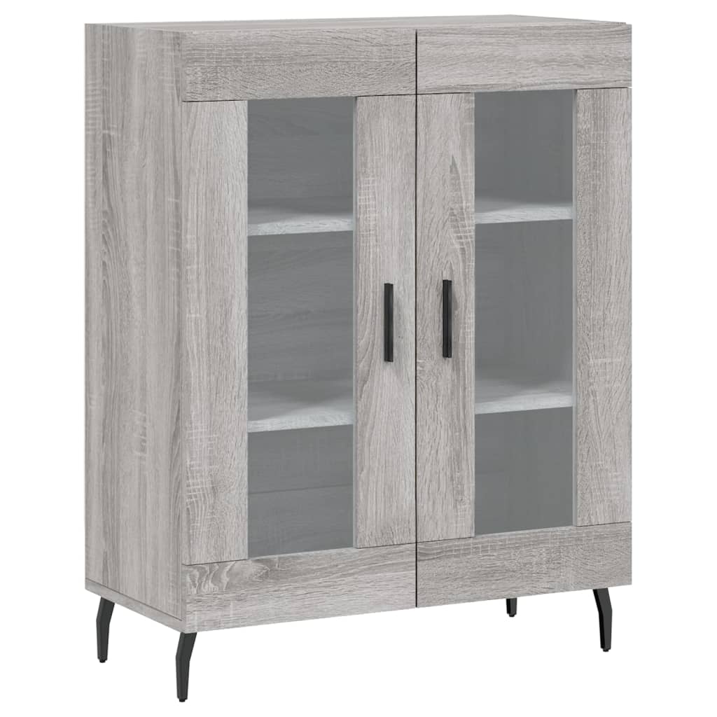 Buffet haut Sonoma gris 69,5x34x180 cm Bois d'ingénierie - XIOS