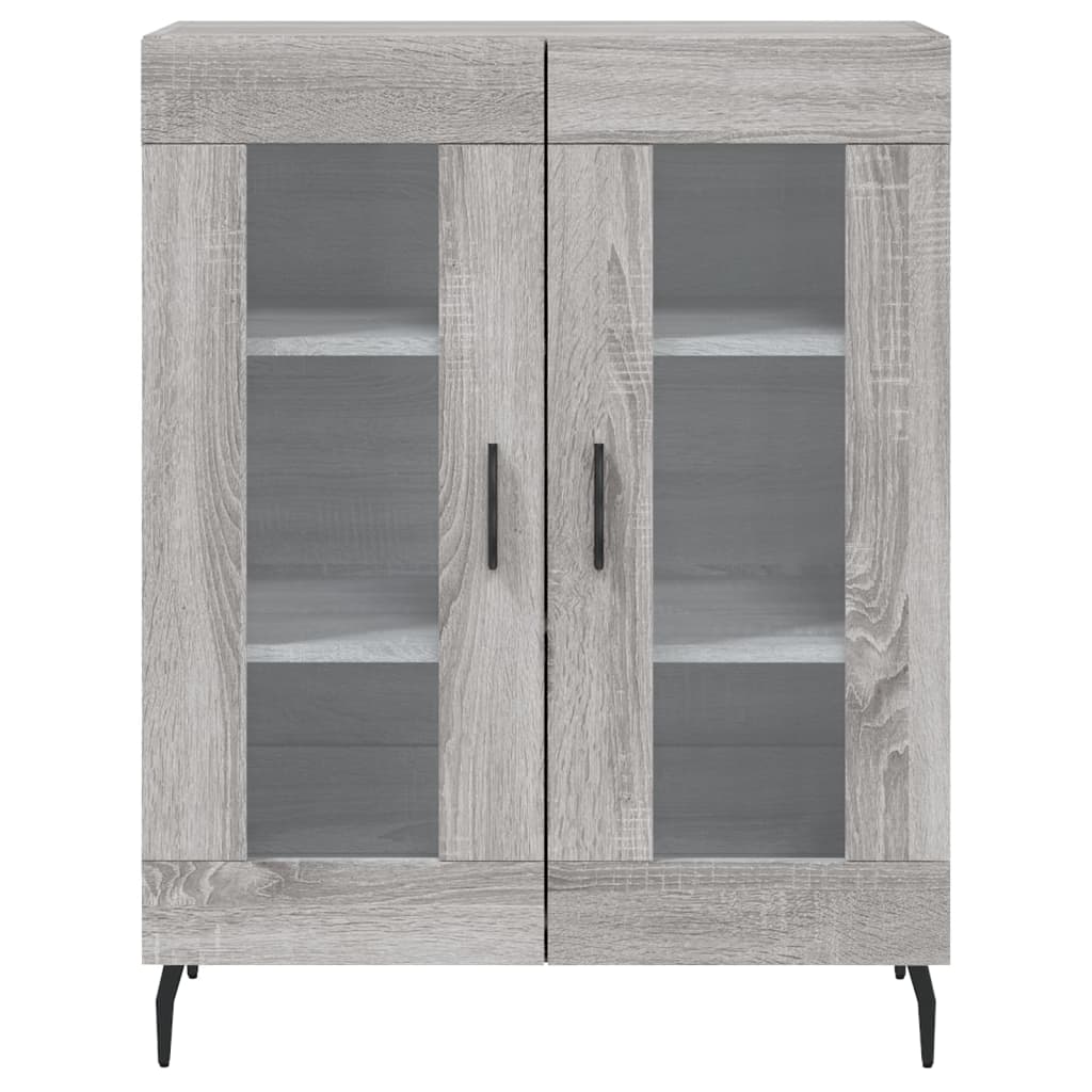 Buffet haut Sonoma gris 69,5x34x180 cm Bois d'ingénierie - XIOS