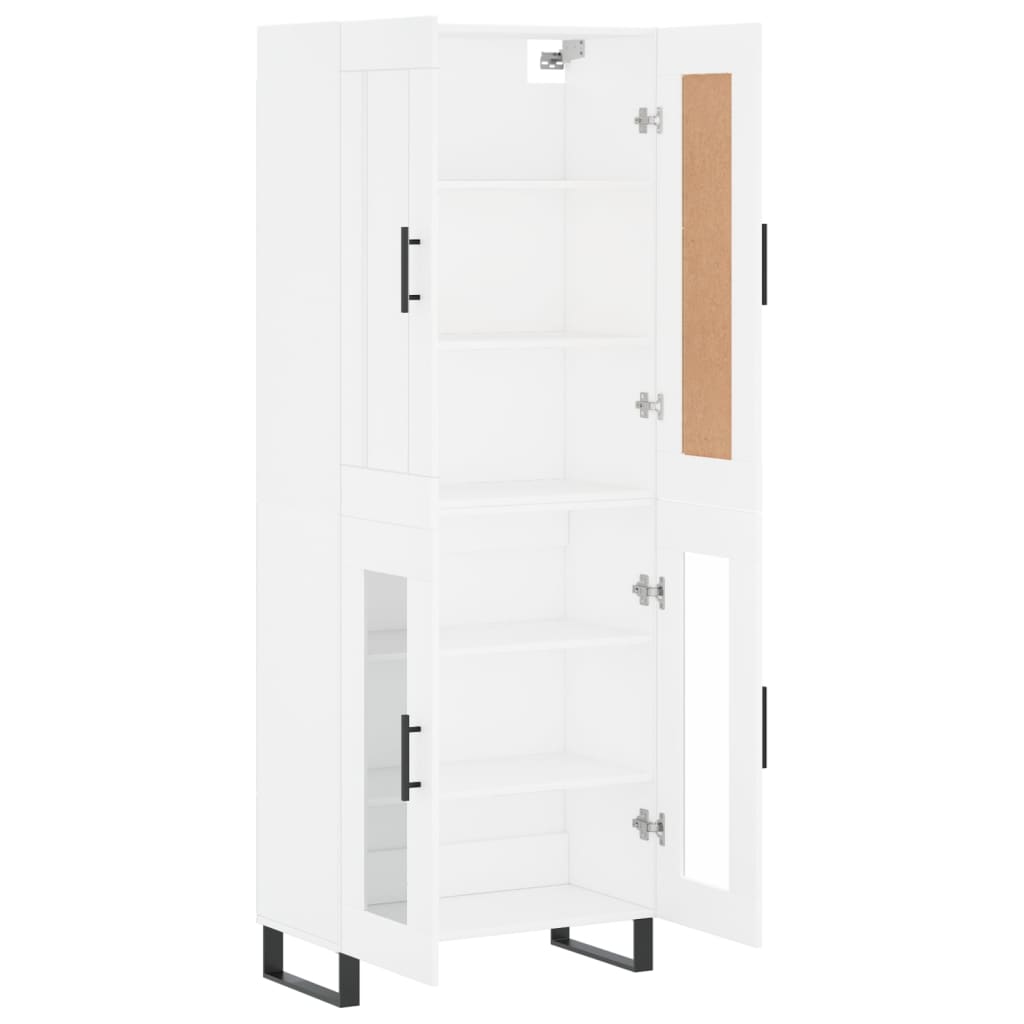 Buffet haut Blanc 69,5x34x180 cm Bois d'ingénierie - XIOS