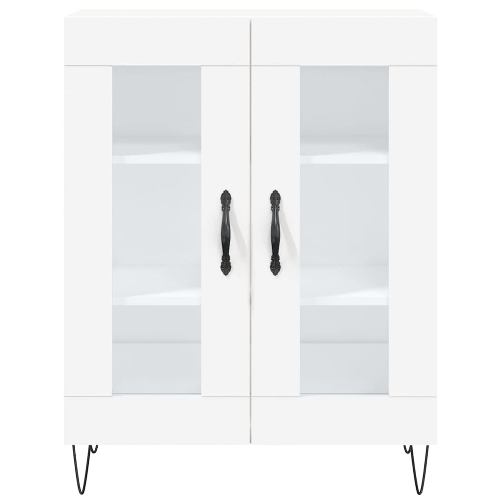 Buffet haut Blanc 69,5x34x180 cm Bois d'ingénierie - XIOS