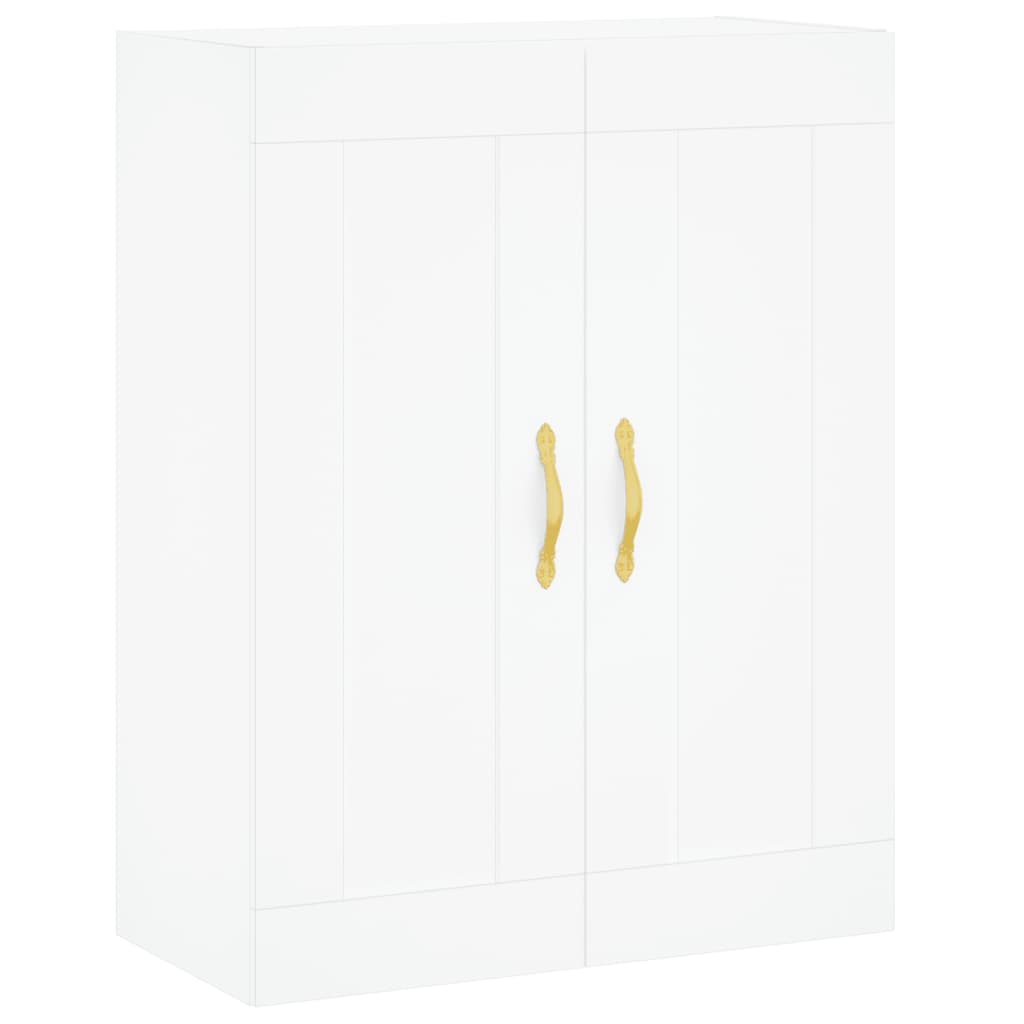 Buffet haut Blanc 69,5x34x180 cm Bois d'ingénierie - XIOS