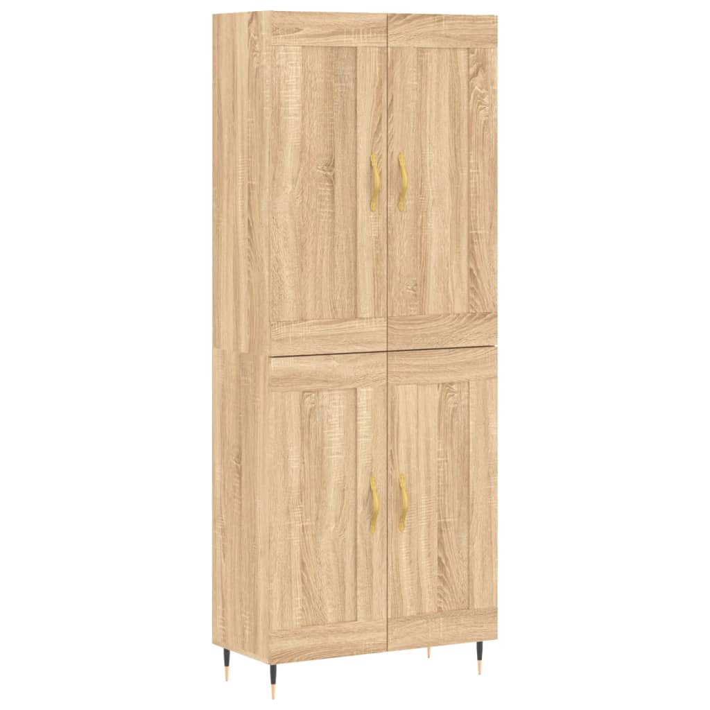 Buffet haut Chêne sonoma 69,5x34x180 cm Bois d'ingénierie - XIOS