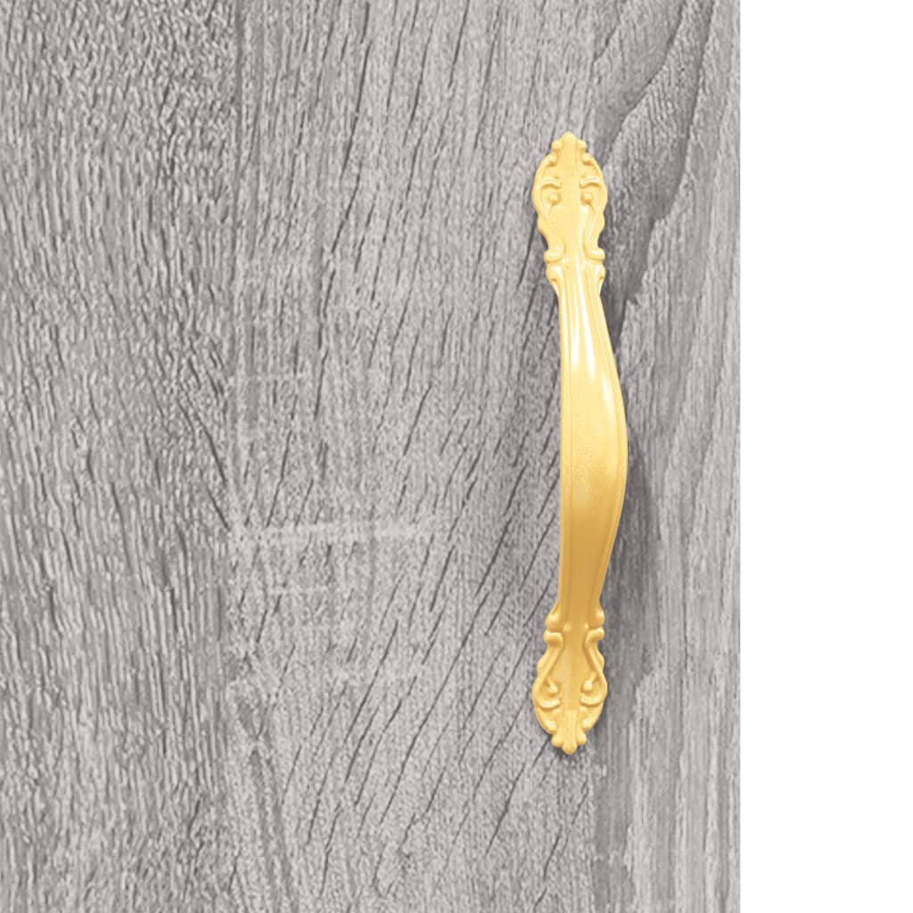 Buffet haut Sonoma gris 69,5x34x180 cm Bois d'ingénierie - XIOS