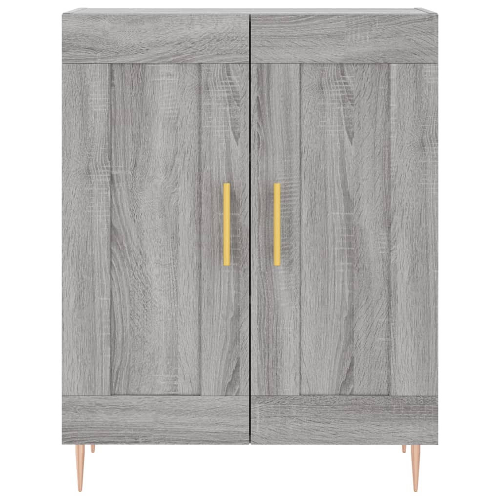 Buffet haut Sonoma gris 69,5x34x180 cm Bois d'ingénierie - XIOS