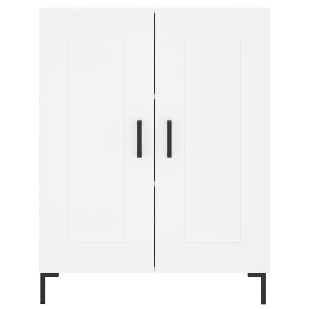 Buffet haut Blanc 69,5x34x180 cm Bois d'ingénierie