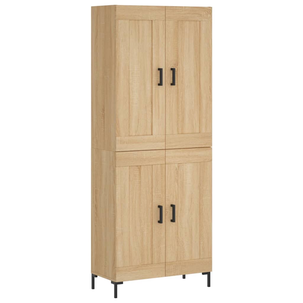 Buffet haut Chêne sonoma 69,5x34x180 cm Bois d'ingénierie - XIOS