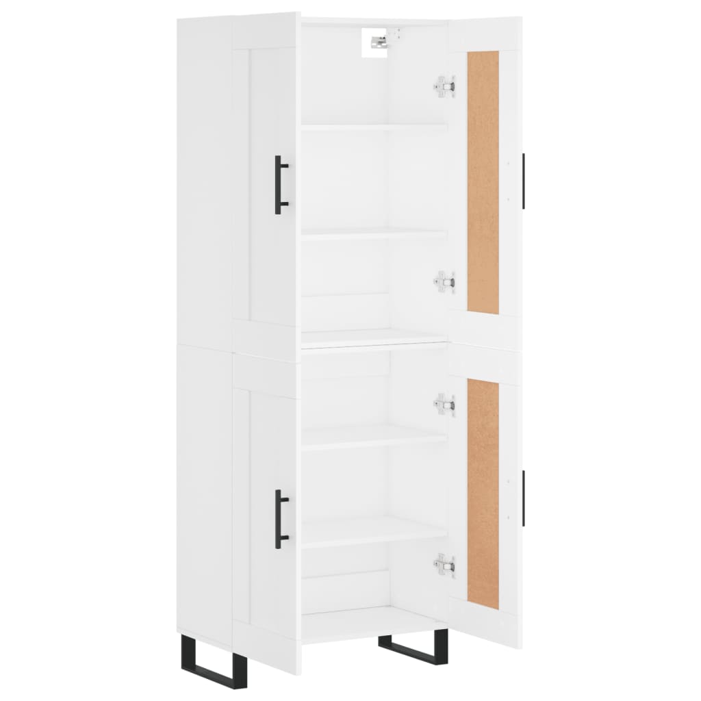 Buffet haut Blanc 69,5x34x180 cm Bois d'ingénierie - XIOS