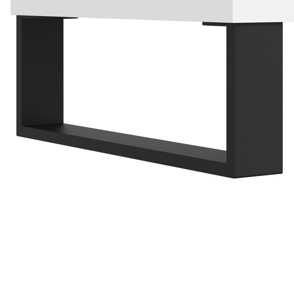 Buffet haut Blanc 69,5x34x180 cm Bois d'ingénierie - XIOS