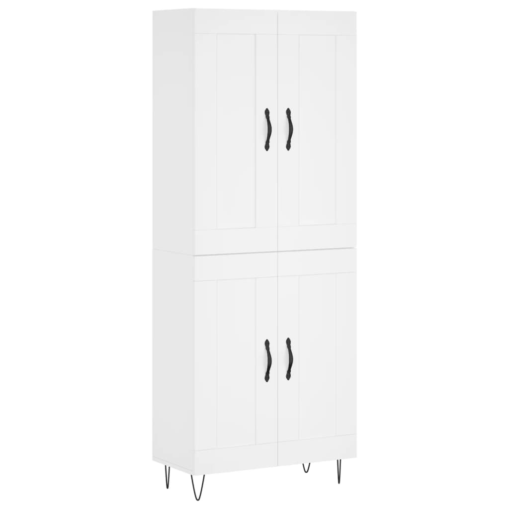 Buffet haut Blanc 69,5x34x180 cm Bois d'ingénierie - XIOS
