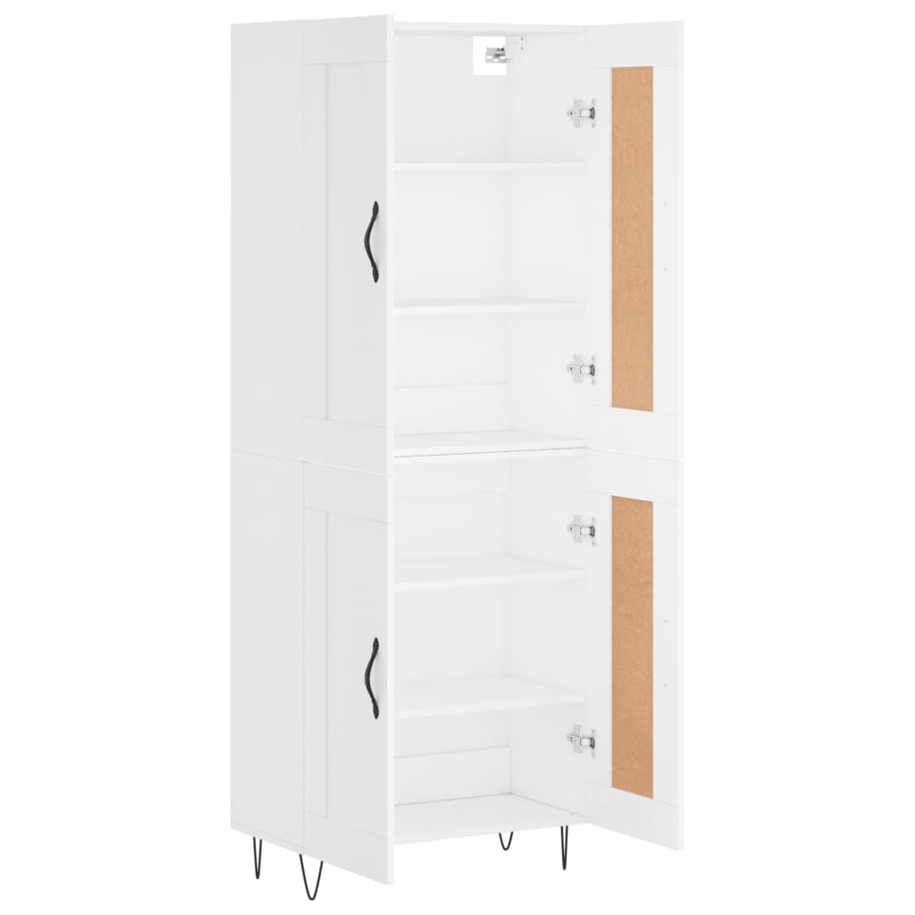 Buffet haut Blanc 69,5x34x180 cm Bois d'ingénierie - XIOS