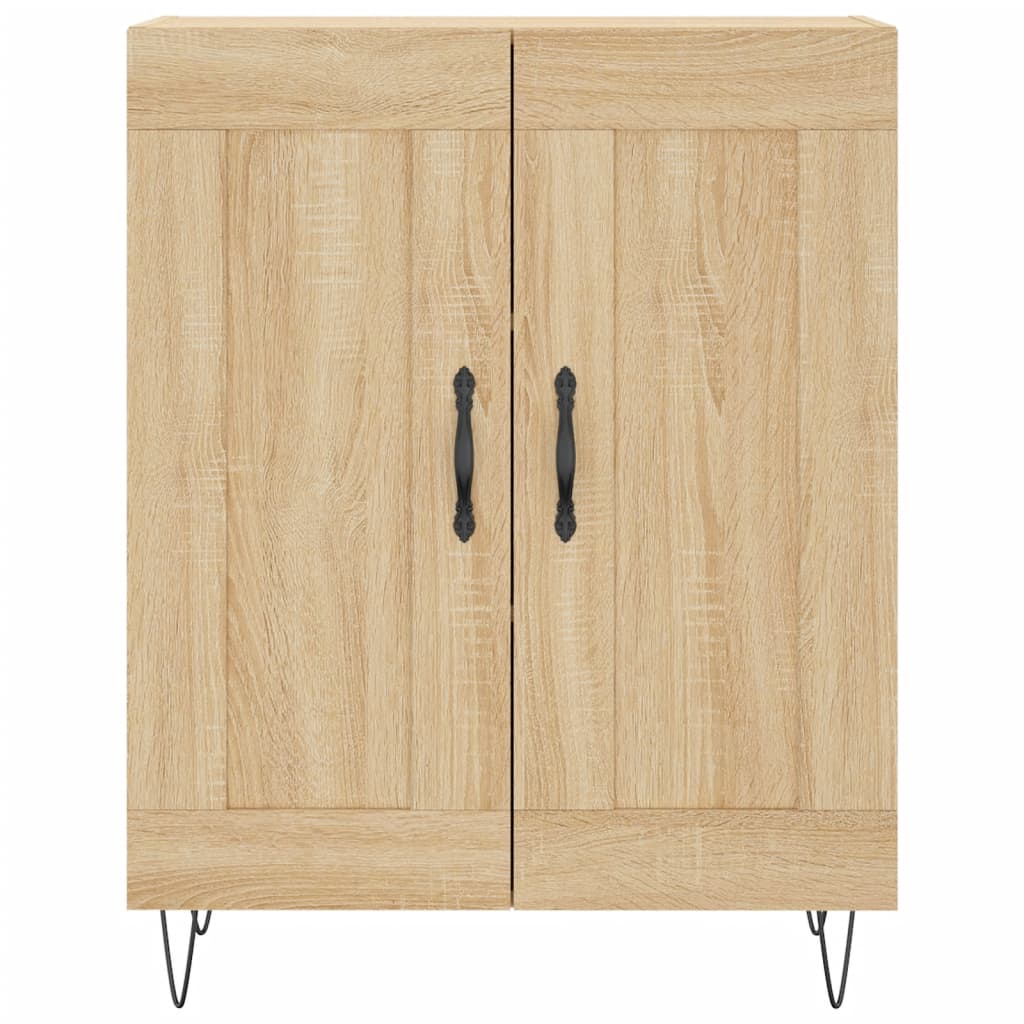 Buffet haut Chêne sonoma 69,5x34x180 cm Bois d'ingénierie - XIOS