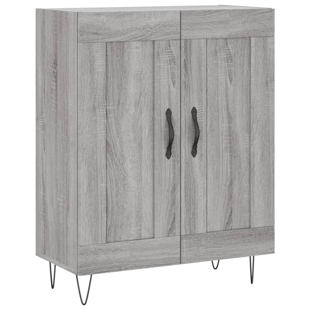 Buffet haut Sonoma gris 69,5x34x180 cm Bois d'ingénierie - XIOS