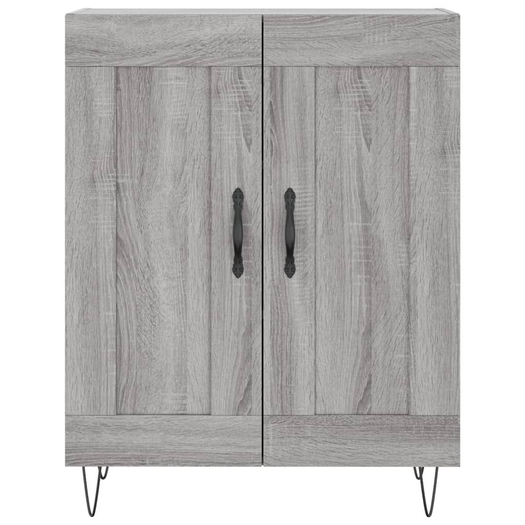 Buffet haut Sonoma gris 69,5x34x180 cm Bois d'ingénierie - XIOS