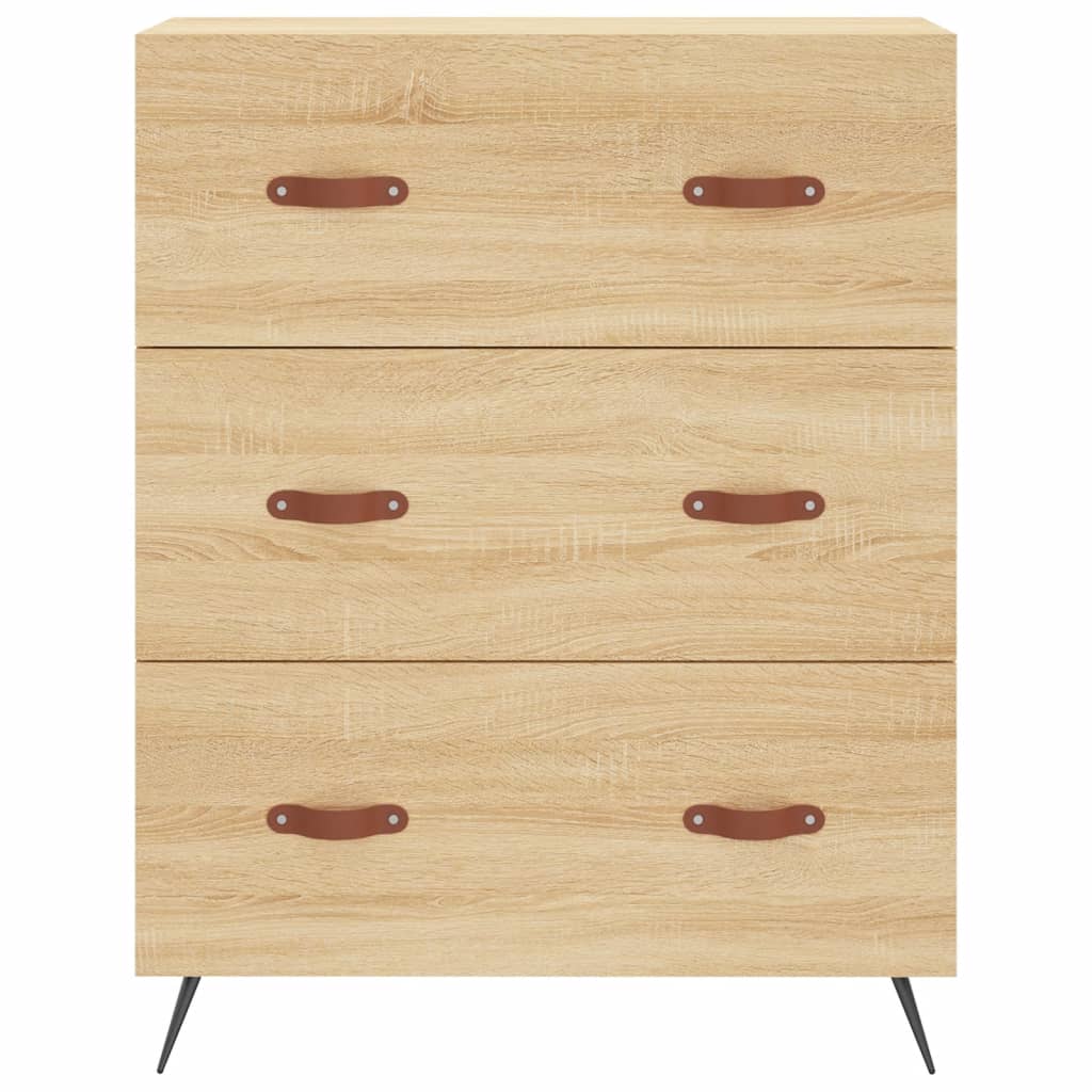 Buffet haut Chêne sonoma 69,5x34x180 cm Bois d'ingénierie