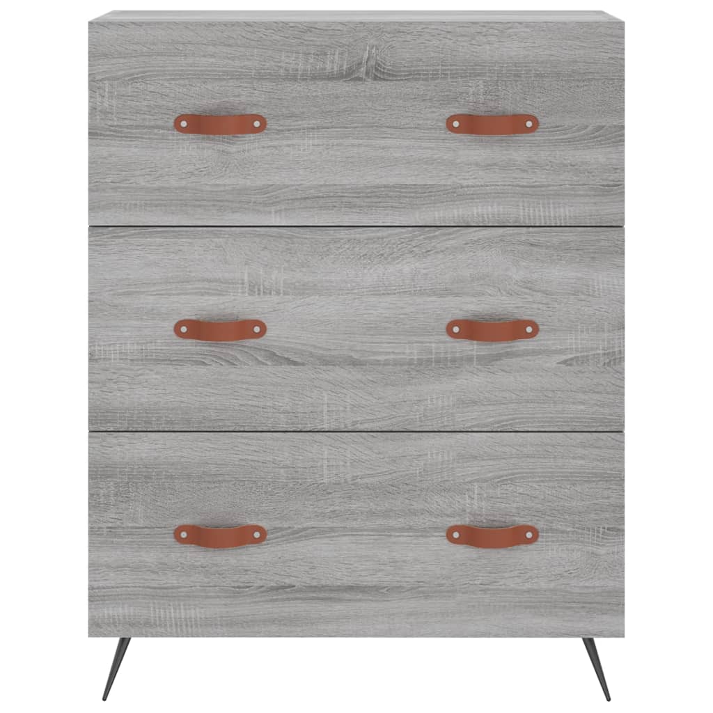 Buffet haut Sonoma gris 69,5x34x180 cm Bois d'ingénierie - XIOS