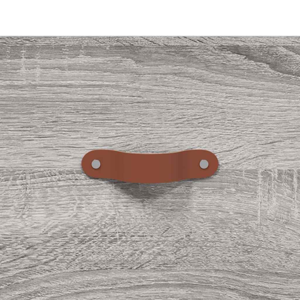 Buffet haut Sonoma gris 69,5x34x180 cm Bois d'ingénierie - XIOS