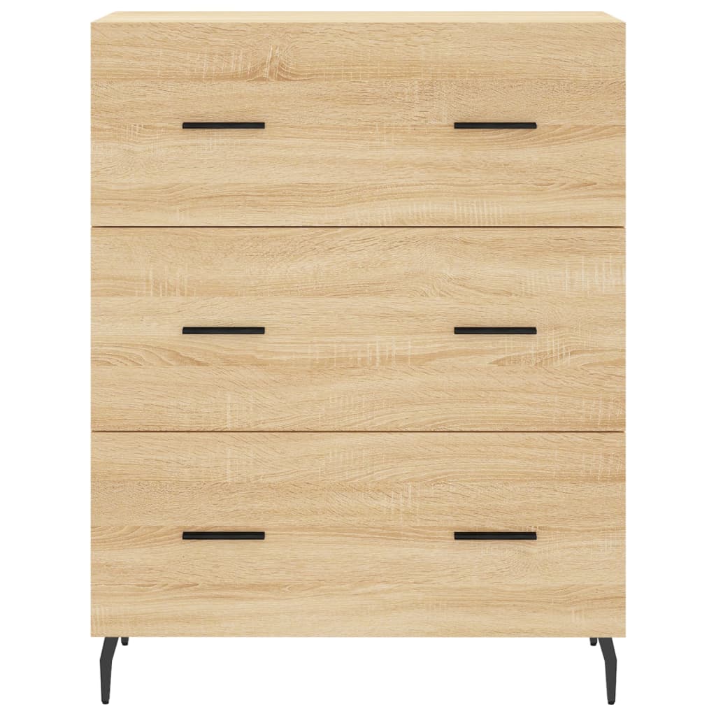Buffet haut Chêne sonoma 69,5x34x180 cm Bois d'ingénierie - XIOS