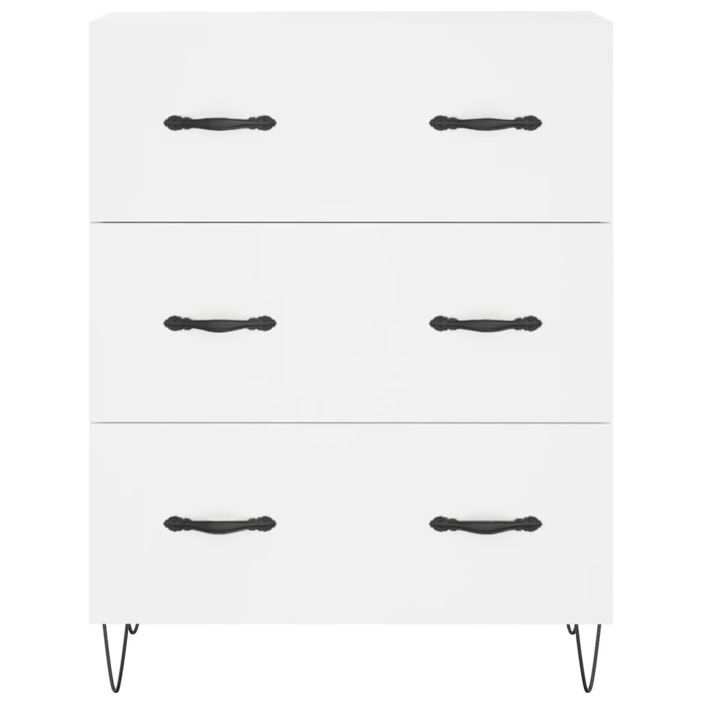 Buffet haut Blanc 69,5x34x180 cm Bois d'ingénierie - XIOS