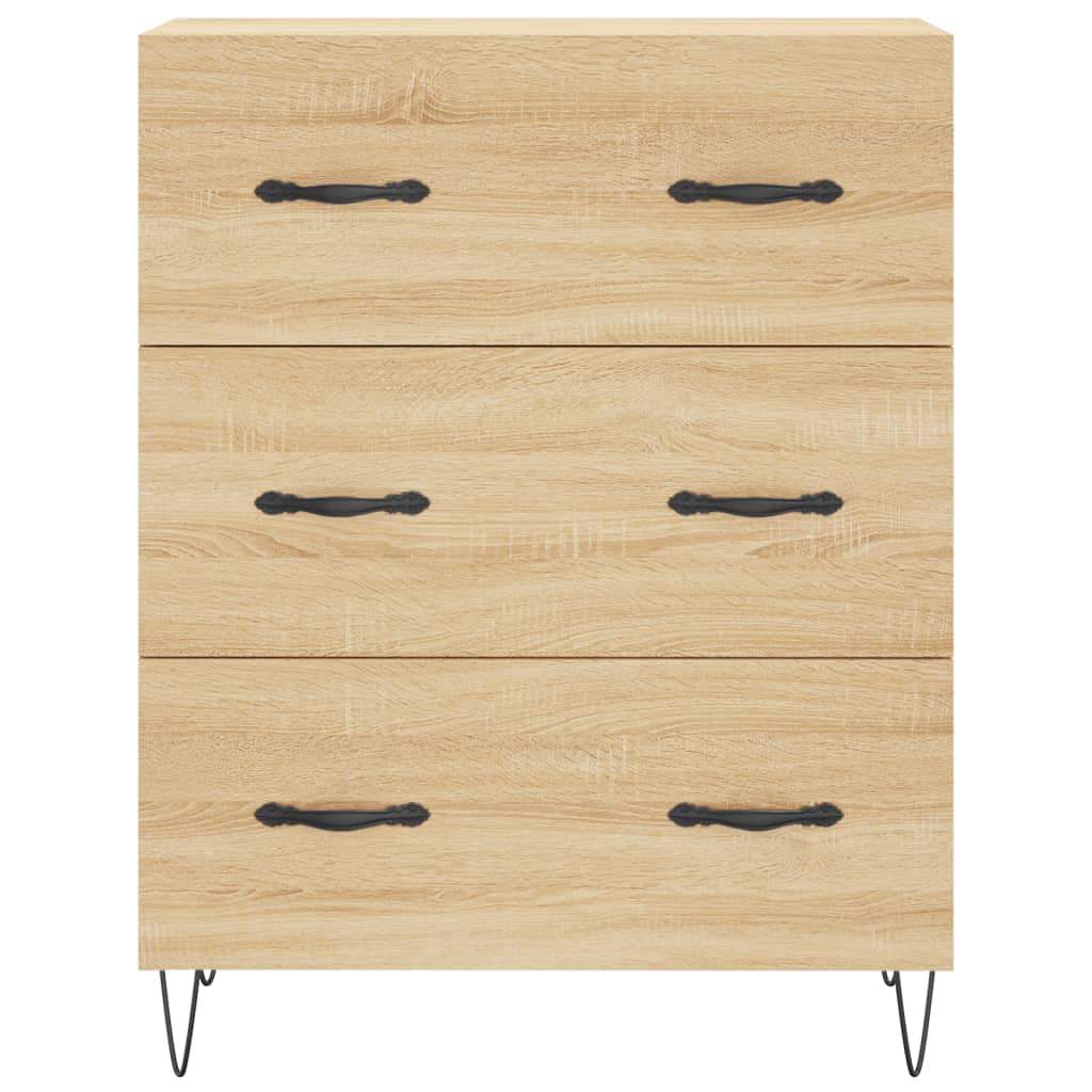 Buffet haut Chêne sonoma 69,5x34x180 cm Bois d'ingénierie - XIOS