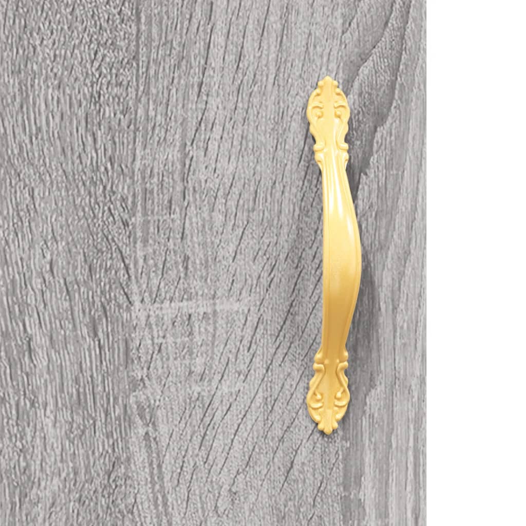 Buffet haut Sonoma gris 69,5x34x180 cm Bois d'ingénierie - XIOS