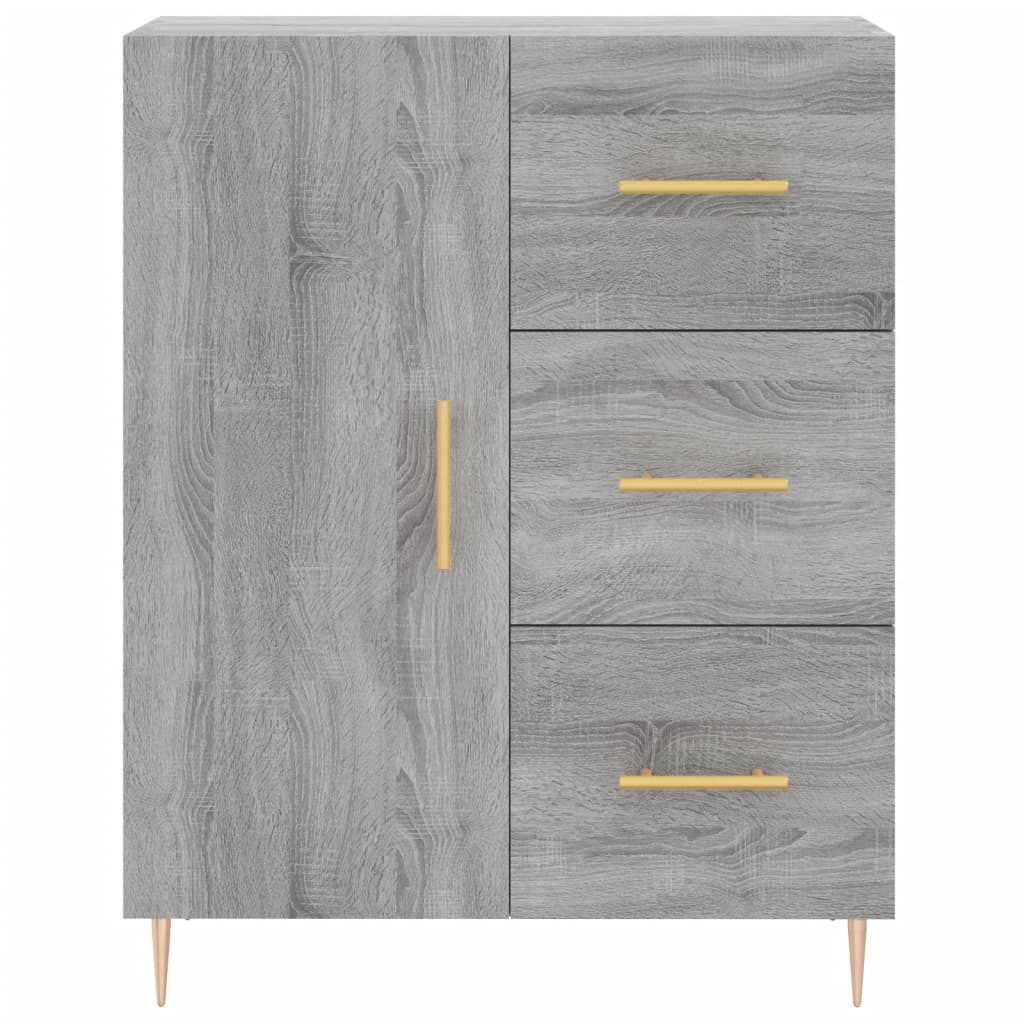 Buffet haut Sonoma gris 69,5x34x180 cm Bois d'ingénierie - XIOS