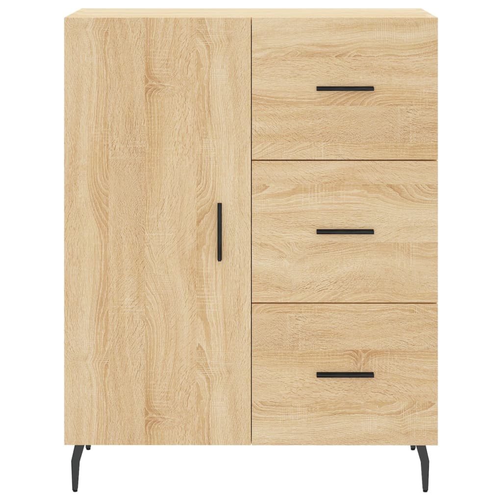 Buffet haut Chêne sonoma 69,5x34x180 cm Bois d'ingénierie - XIOS