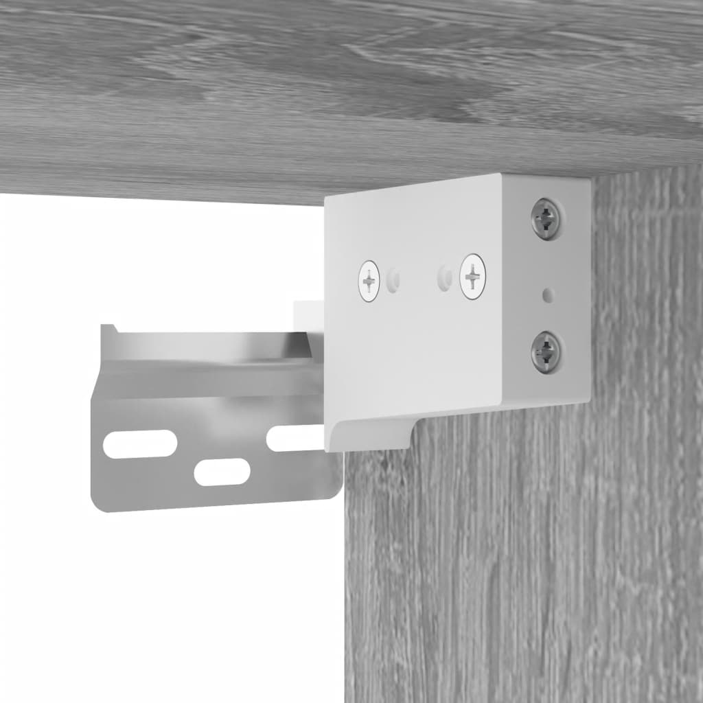 Buffet haut Sonoma gris 69,5x34x180 cm Bois d'ingénierie - XIOS