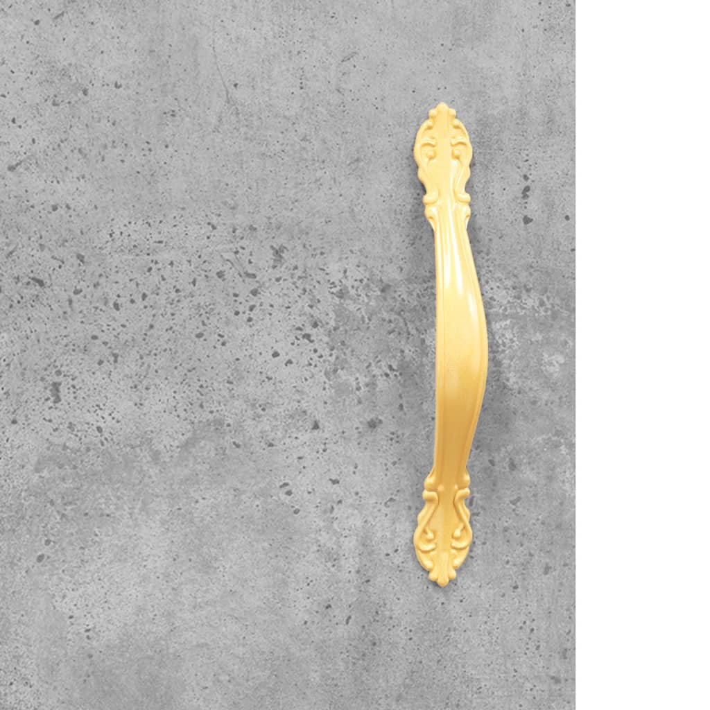 Buffet haut Gris béton 69,5x34x180 cm Bois d'ingénierie - XIOS