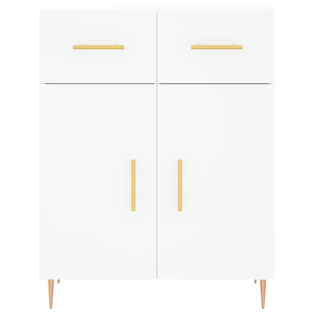 Buffet haut Blanc 69,5x34x180 cm Bois d'ingénierie - XIOS