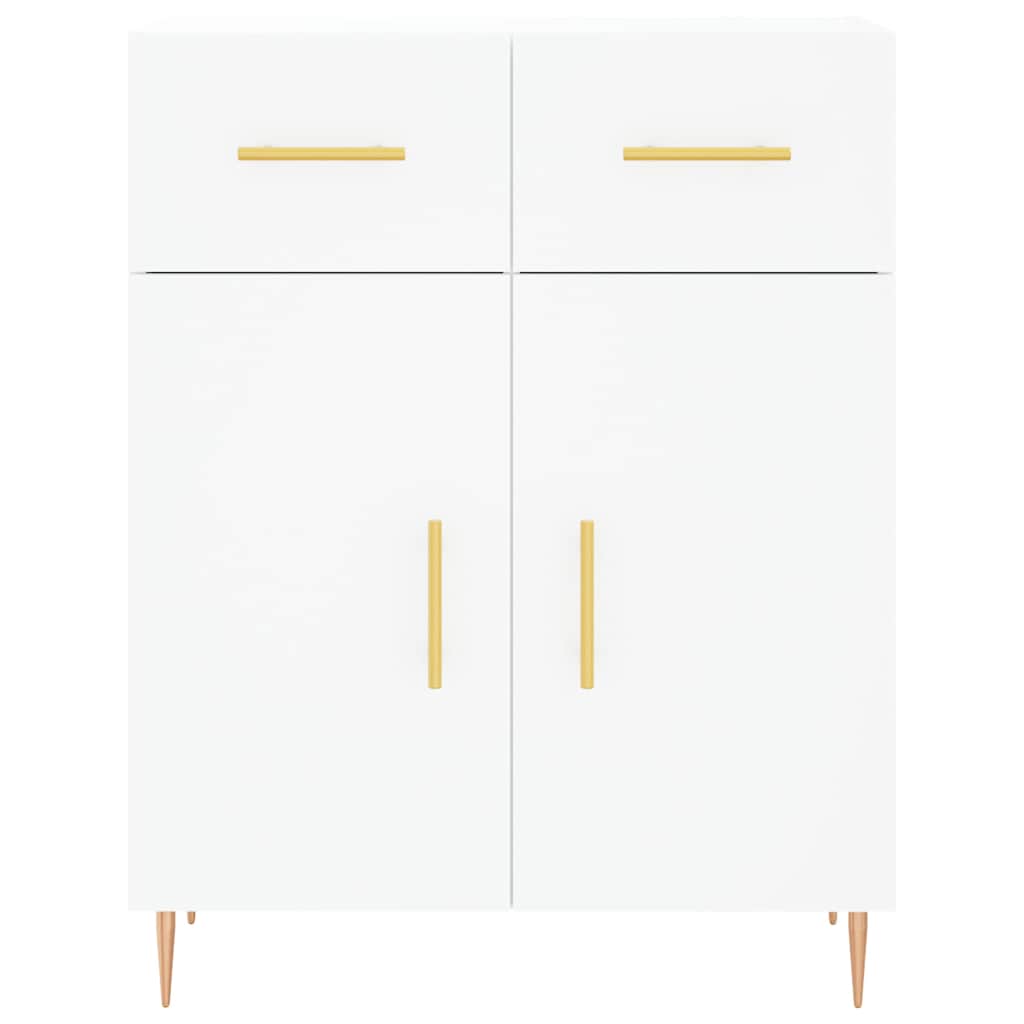 Buffet haut Blanc 69,5x34x180 cm Bois d'ingénierie - XIOS