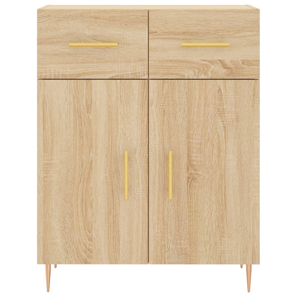 Buffet haut Chêne sonoma 69,5x34x180 cm Bois d'ingénierie - XIOS